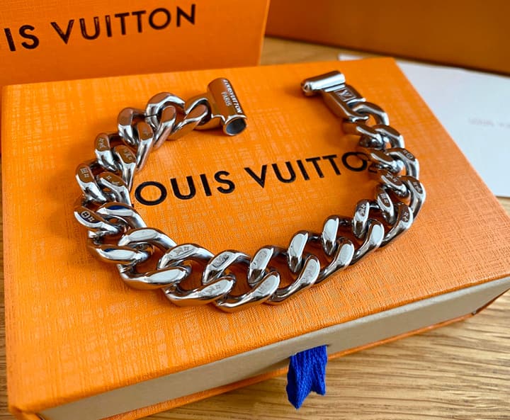 Louis Vuitton LV Chain Links Limited Edition Magnetic Clasp Stainless Steel Bracelet