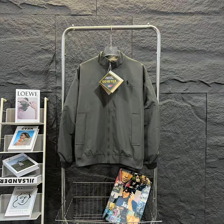 Ralph Lauren Retro Workwear Embroidered Jacket in Black