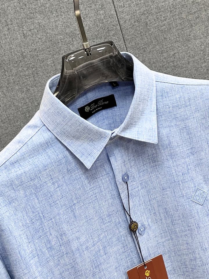 Loro Piana Men's Casual Long Sleeve Shirt – Autumn/Winter Collection in Classic White