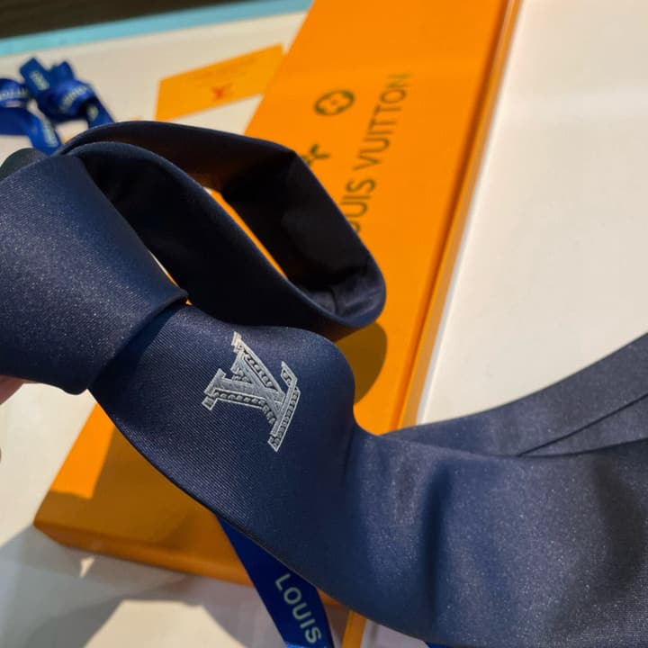 Louis Vuitton Monogram Classic Tie in Black