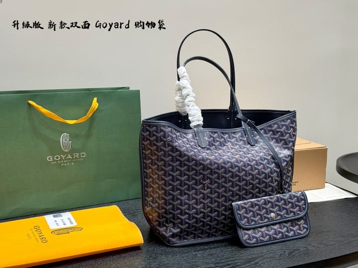 Goyard Reversible Tote Bag in All Black
