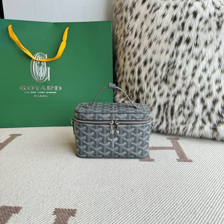 Goyard Muse Mini Vanity Case in Bright Orange Goyardine