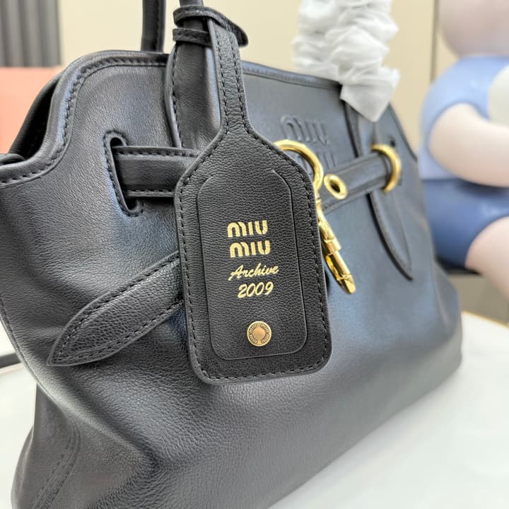 Miu Miu Aventure Leather Shoulder Bag
