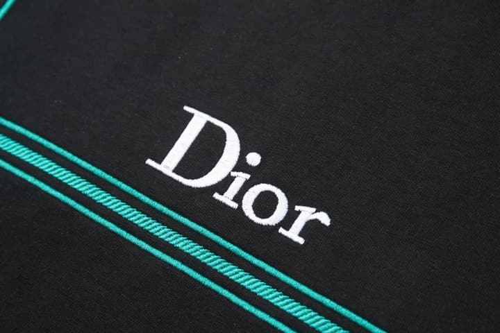 Dior Logo Embroidered Short-Sleeve T-Shirt – 26SS Early Spring Collection in Black