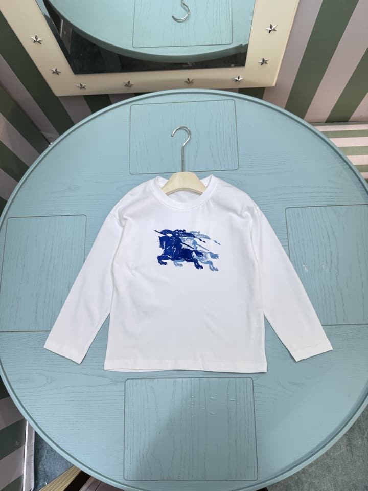 Burberry Kids Classic Logo Sweatshirt – 2025SS in Black With Blue Logo