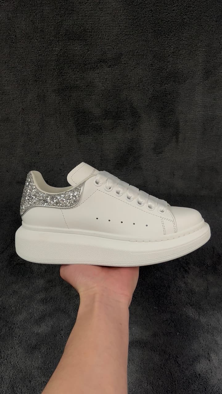 Alexander McQueen Platform Sneakers with Black Heel Tab