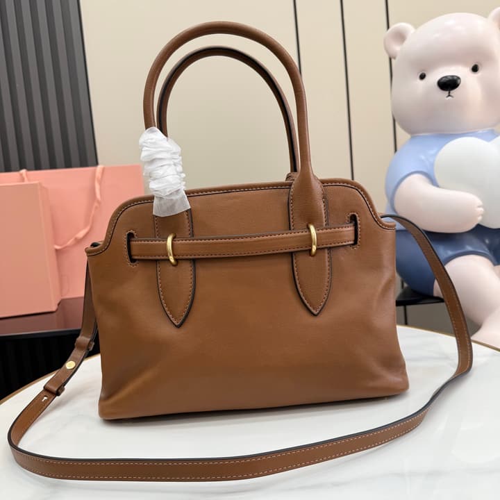 Miu Miu Aventure Leather Shoulder Bag