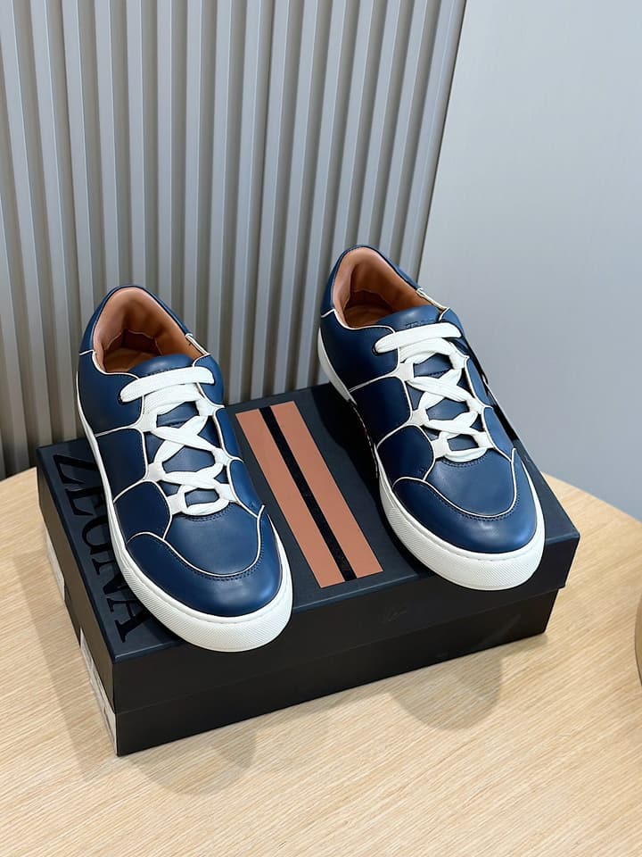 Zegna Tiziano Couture Sneakers in Black With Matching Laces