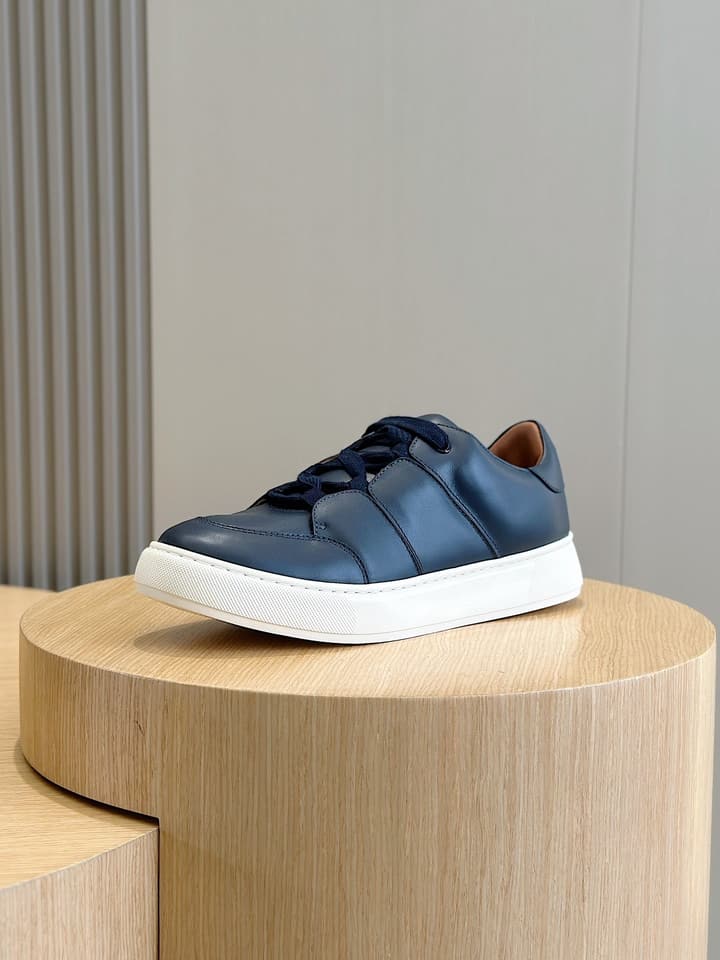 Zegna Tiziano Couture Sneakers in Black With Matching Laces