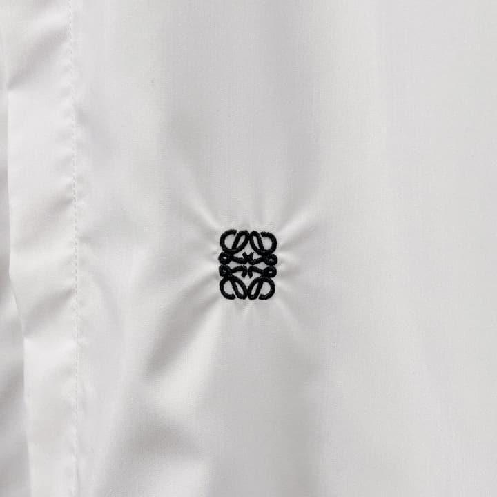 Loewe Crest Embroidered Shirt in Black