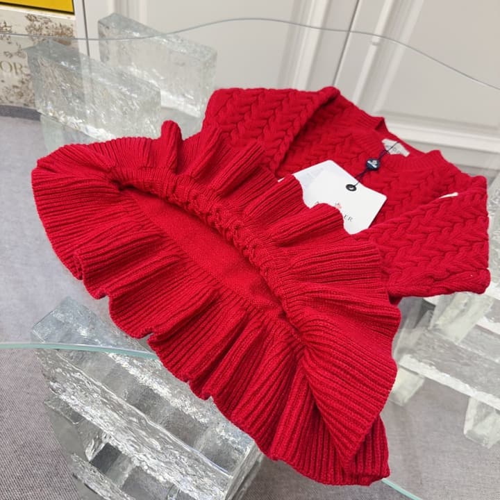 Moncler Kids Cable Knit Mermaid Dress – Kids Collection in Cable Knit Cream