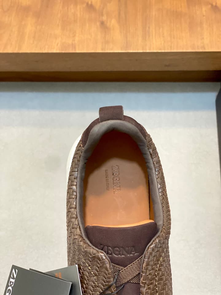 Ermenegildo Zegna Triple Stitch Sneakers in Black