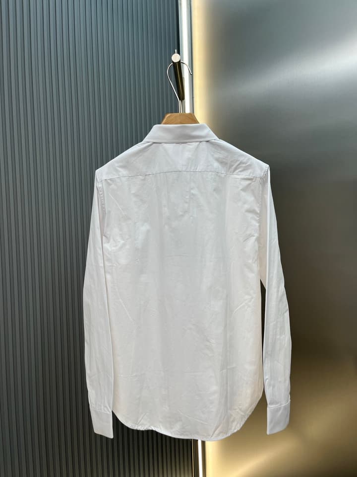 Loewe Anagram Pocket Cotton Shirt in Blue