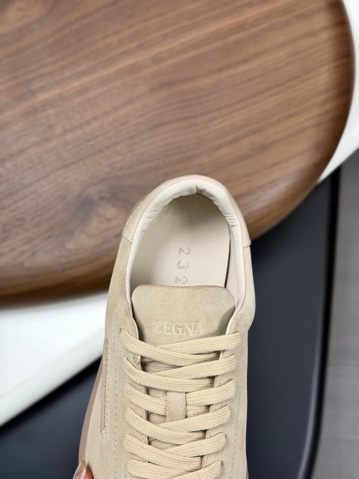 Zegna Old Money Suede Casual Sneakers
