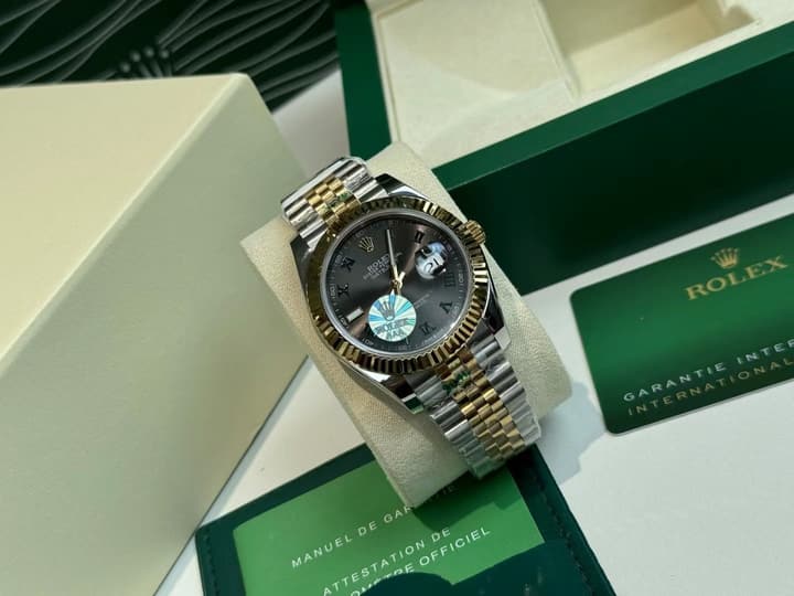 Rolex Datejust Two-Tone Green Watch