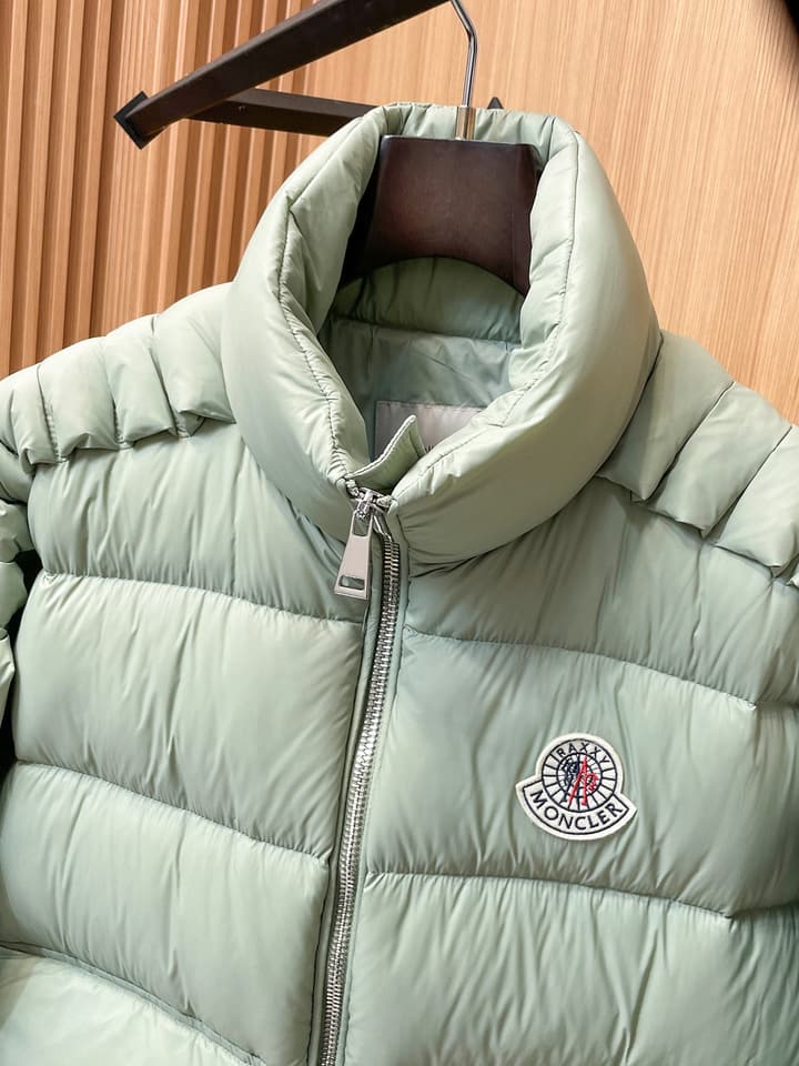 Moncler Stand Collar Embossed Down Jacket – Limited Edition in Black