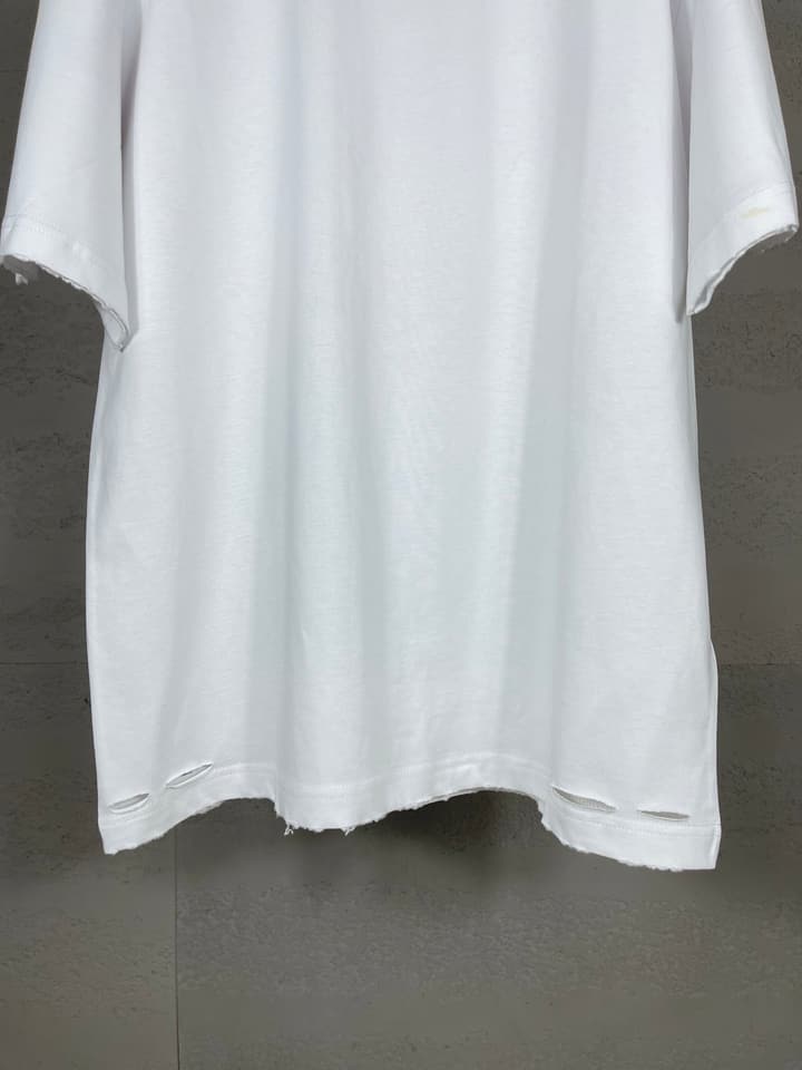 Balenciaga Paris Art Print Distressed T-Shirt – 25SS in Black