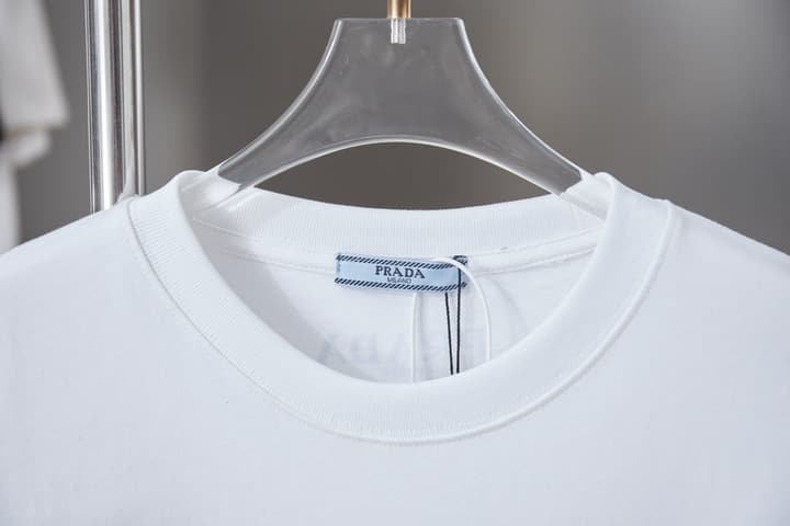 Prada Embroidered Logo T-Shirt – 26SS Early Spring Collection in Black