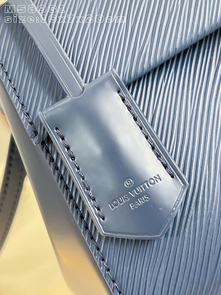 Louis Vuitton Cluny Mini Handbag in Deep Blue Epi Leather