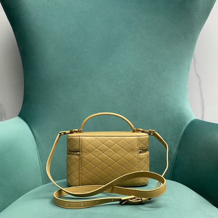 Saint Laurent Gaby Mini Vanity Bag in Apricot