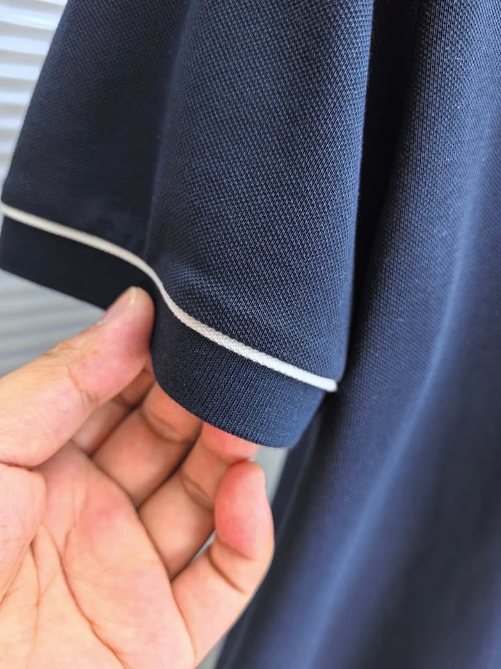 Louis Vuitton Embroidered Logo Pique Cotton Polo Shirt – Spring/Summer Collection – 2026 in Light Blue