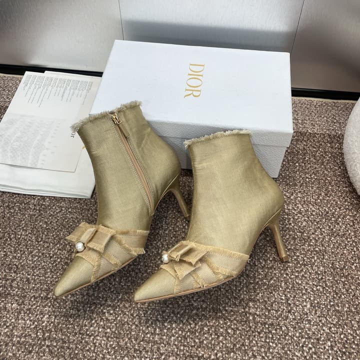 Dior J'Adior Adiorble Tassel Ankle Boots – 2024 Fall/Winter Collection in Black High Heel