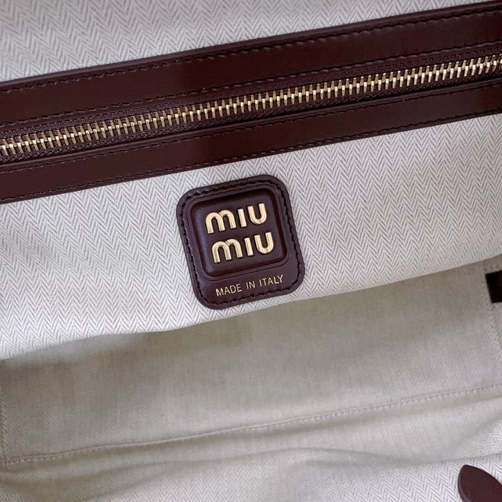 Miu Miu Patchwork Briefcase in Brown Patchwork