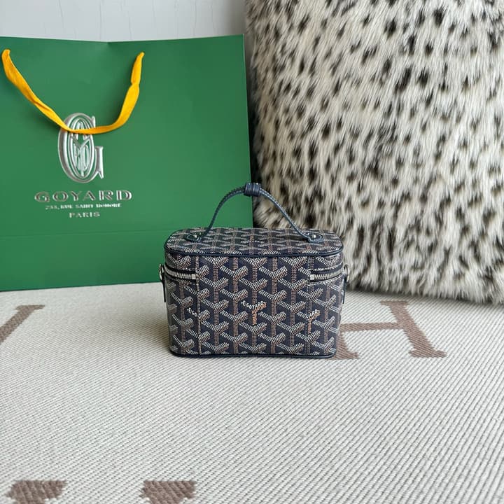 Goyard Muse Mini Vanity Case in Bright Orange Goyardine