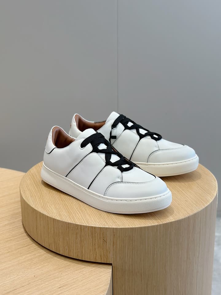 Zegna Tiziano Couture Sneakers in Black With Matching Laces