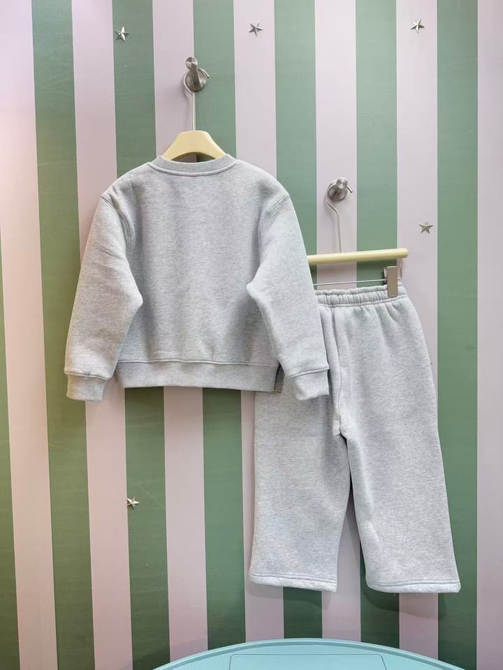 Burberry Kids Fleece Sweatshirt Set – Kids Collection – 2025FW in Light Heather Grey Set