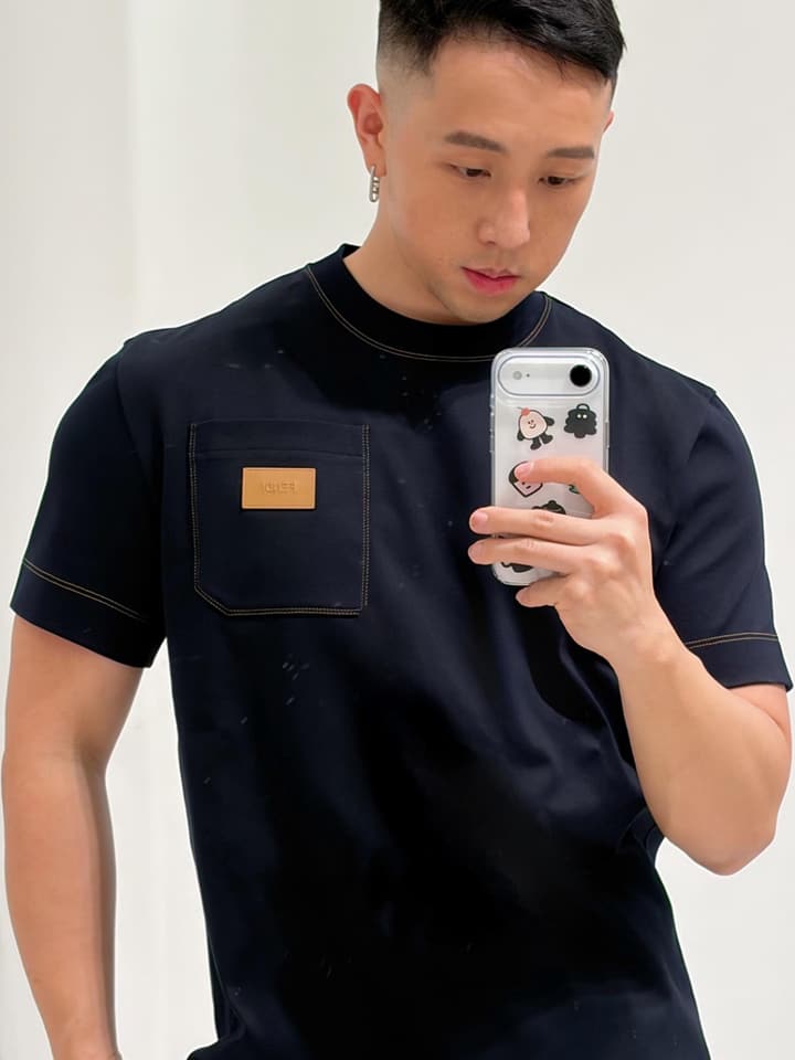 Fendi Leather Patch Logo Cotton T-Shirt – 26SS
