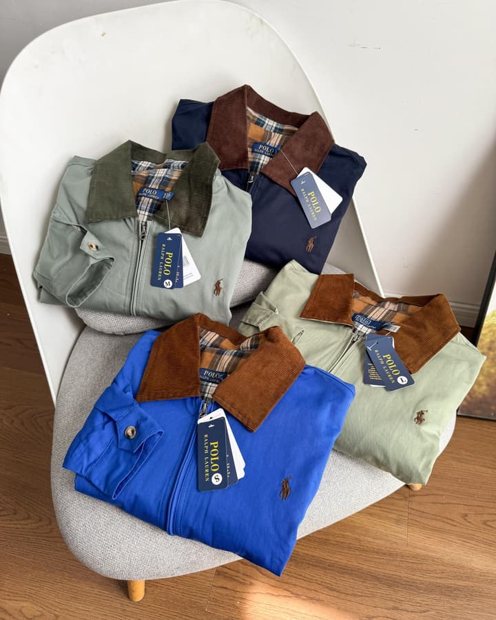 Ralph Lauren Campus Collared Jacket in Blue