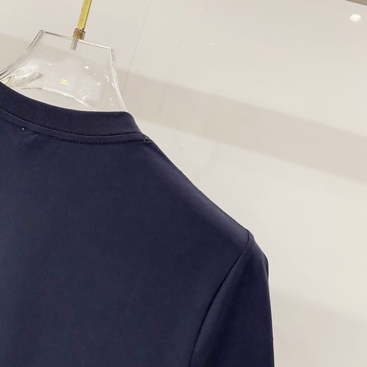 Loewe Rabbit Embroidery Mercerized Cotton T-Shirt in Black