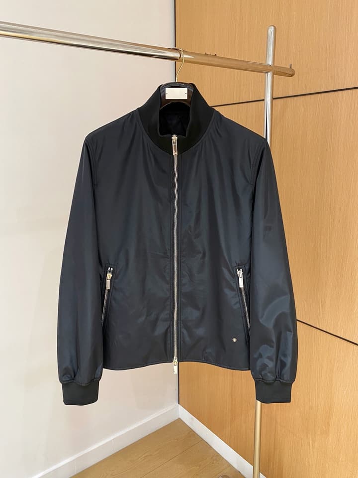 Dior Men's Casual Jacket – 2025 Fall/Winter in Dark Navy