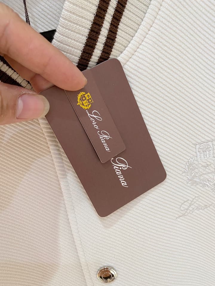 Loro Piana Men's Casual Jacket – Spring/Summer Collection – 2025SS in Black Varsity Jacket