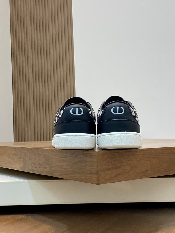 Dior D-Sketch Futuristic Sneakers in Black D-sketch Pattern