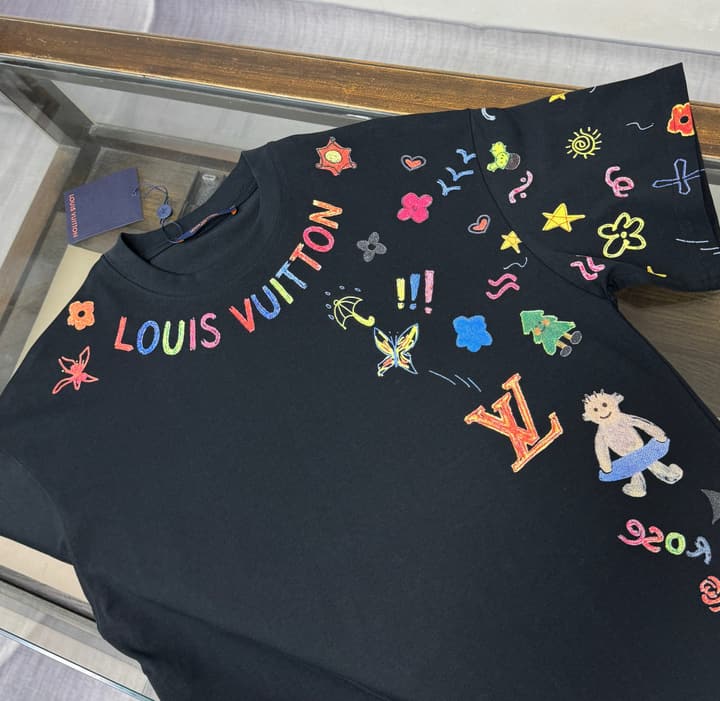 Louis Vuitton Oversized Round Neck T-Shirt – Summer Collection – 26SS in White