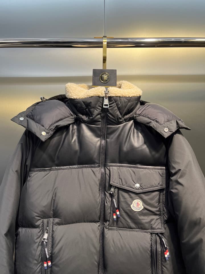 Moncler Unisex Down Jacket in Gold