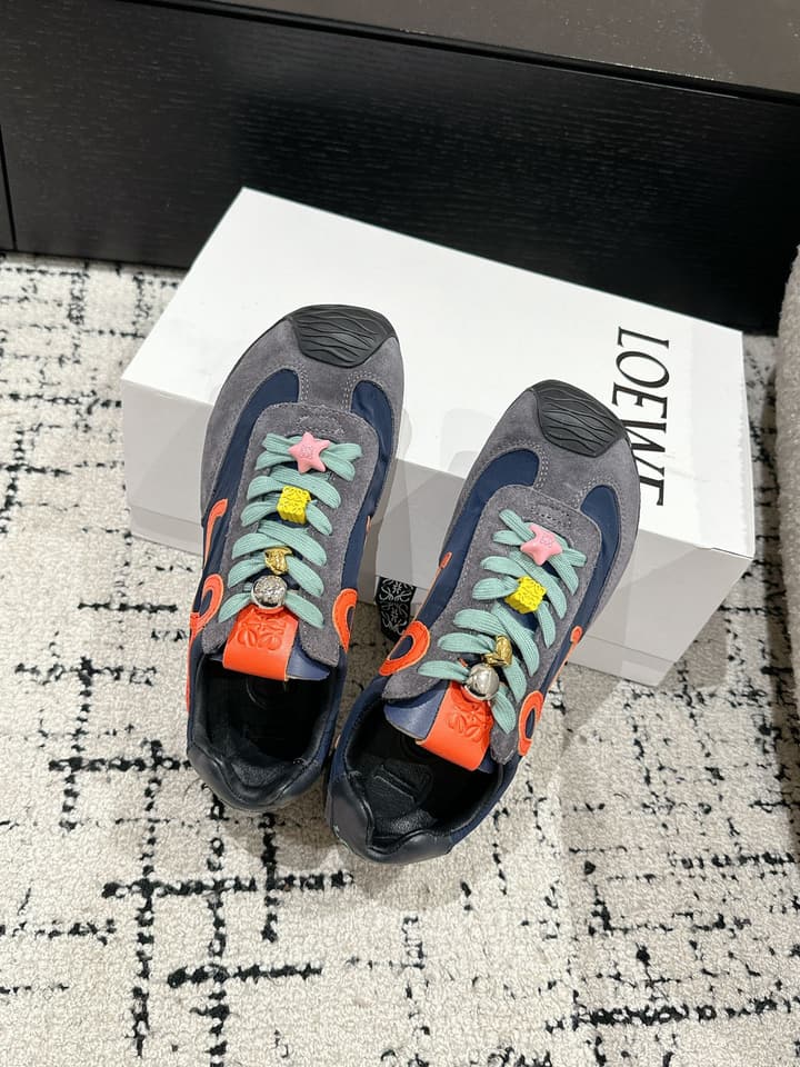 Loewe Ballet Runner 2.0 Unisex Sneakers – 2025 Collection in White And Light Blue