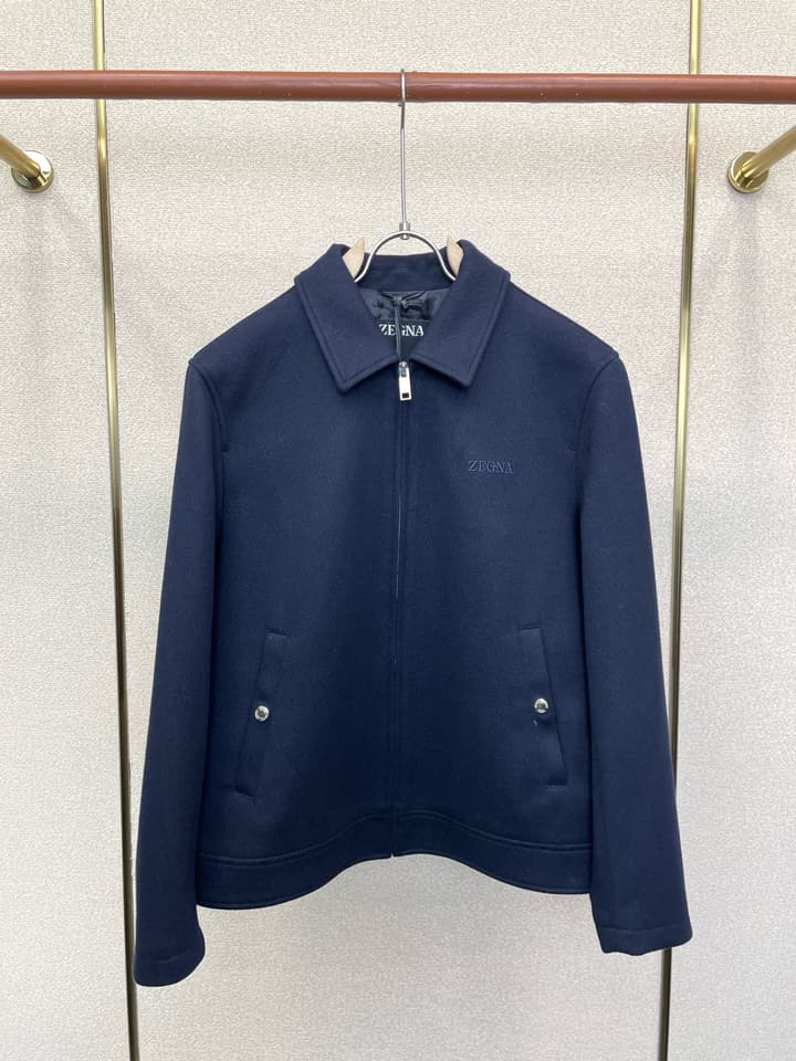 Zegna Casual Lapel Wool Jacket
