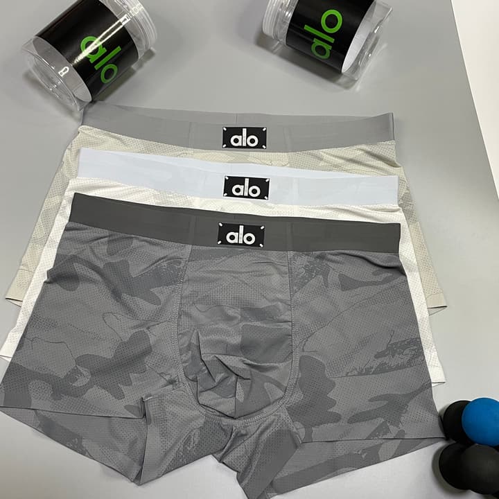 Alo Seamless Ice Silk Men's Underwear Box Set
