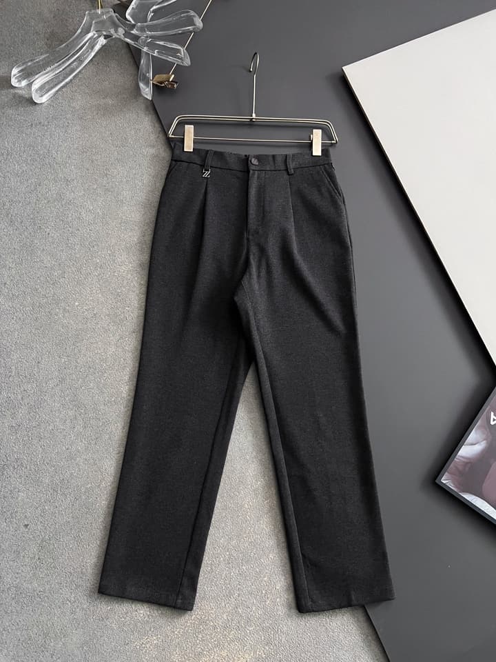 Zegna 2025 Cashmere Blend Casual Trousers in Classic Black