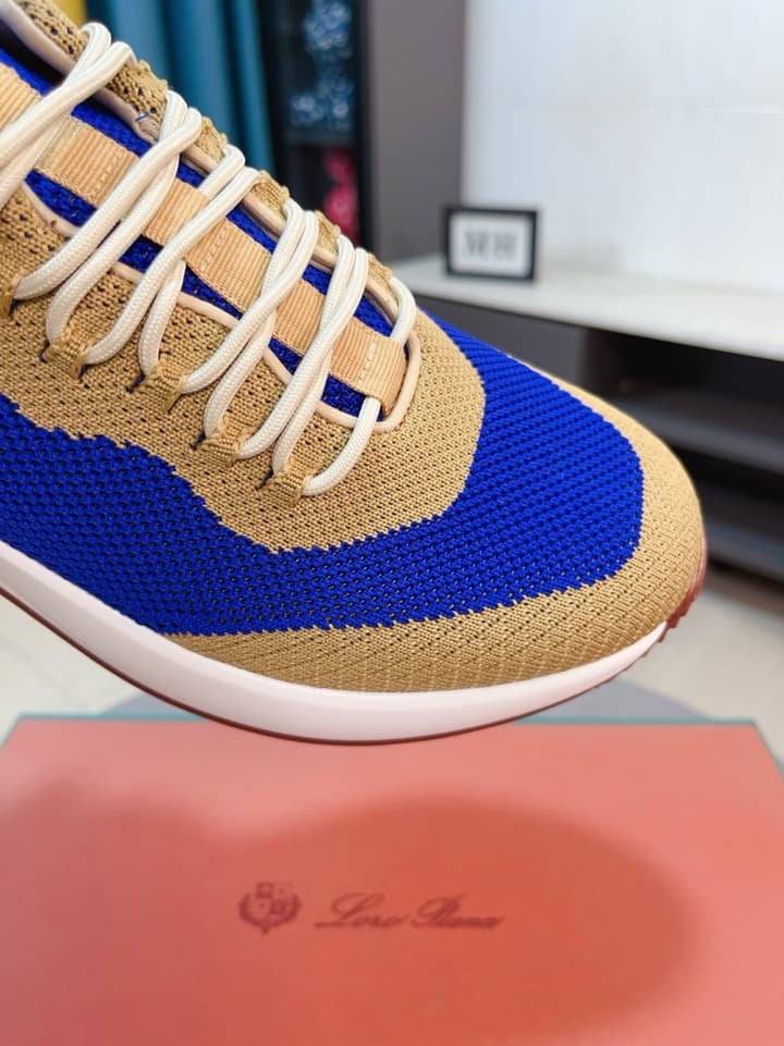 Loro Piana Classic Mesh and Leather Loafers