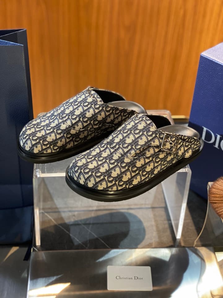 Dior Aqua Oblique Men's Mules