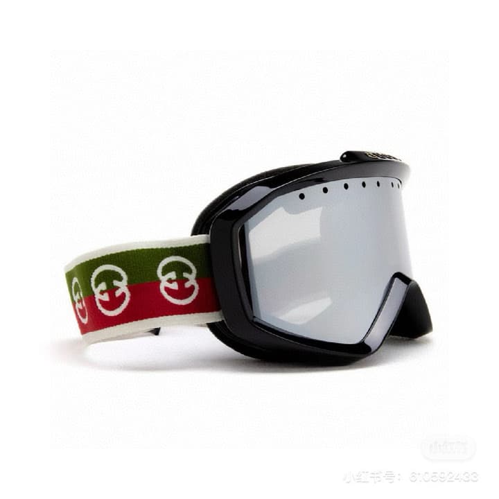 Gucci Ski Goggles in Black Frame, Silver Lens
