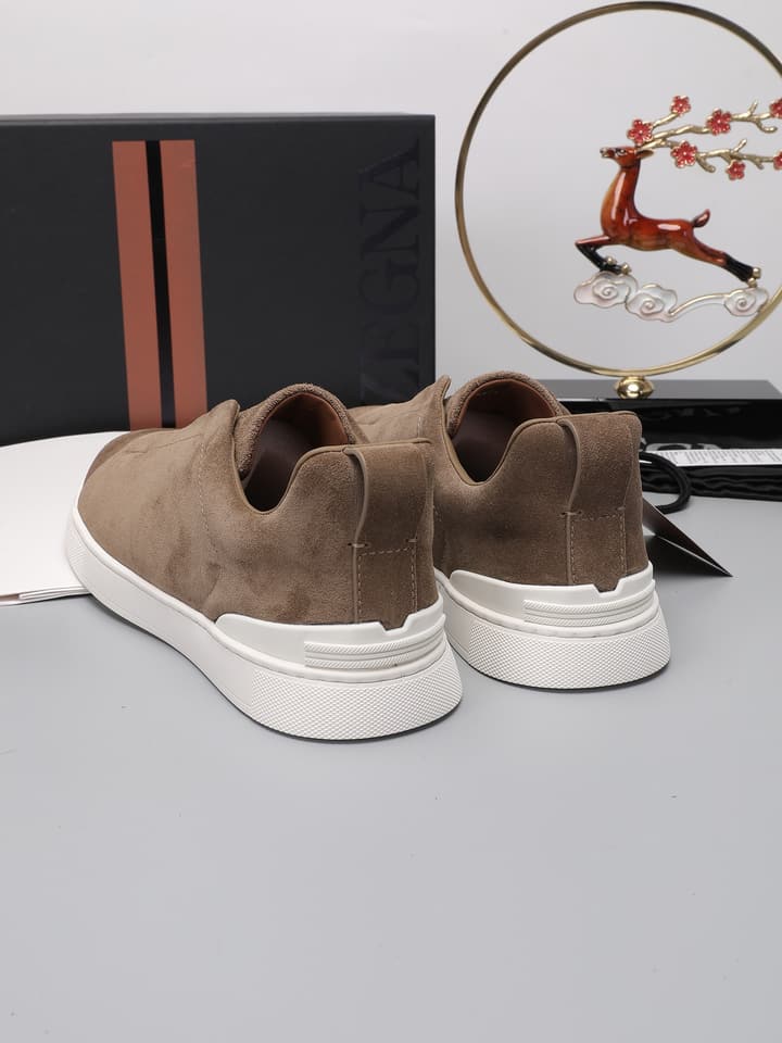 Zegna Triple Stitch Low-Top Sneakers