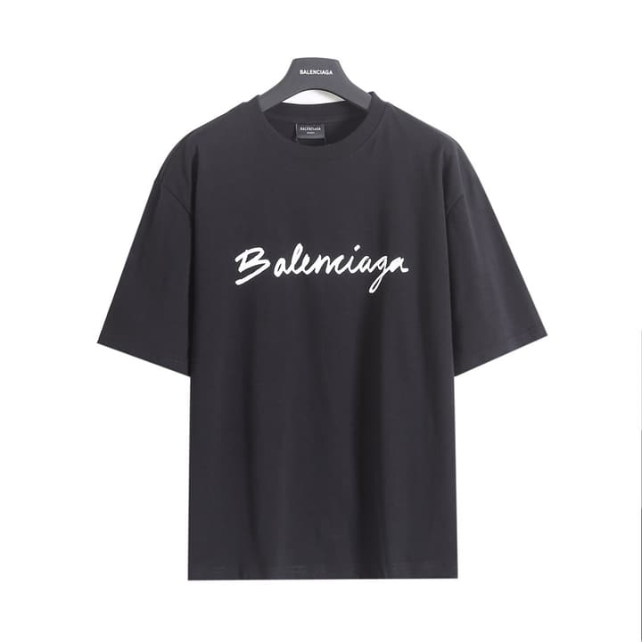 Balenciaga Signature Short-Sleeved T-Shirt – 26SS in Black