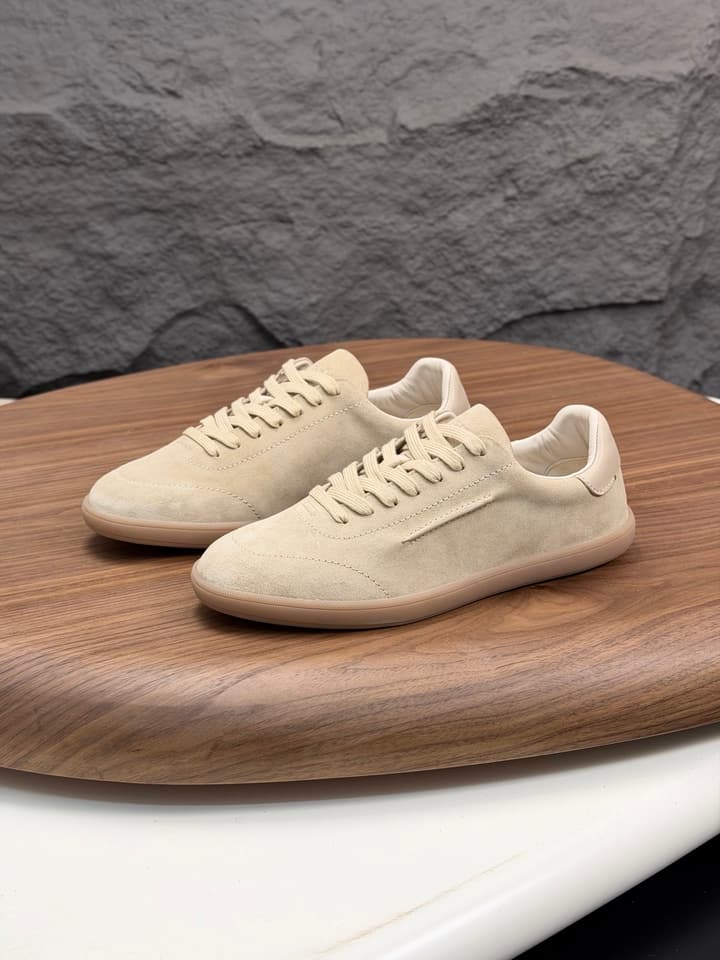 Zegna Old Money Suede Casual Sneakers