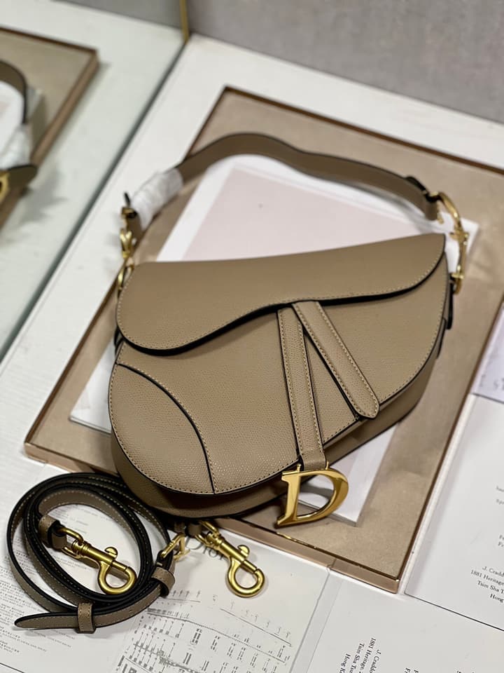 Dior Classic Saddle Bag in Apricot
