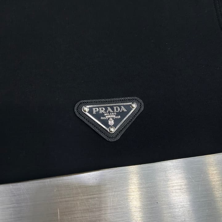 Prada 3D Logo High-Count Cotton T-Shirt – 2026SS in Classic Black
